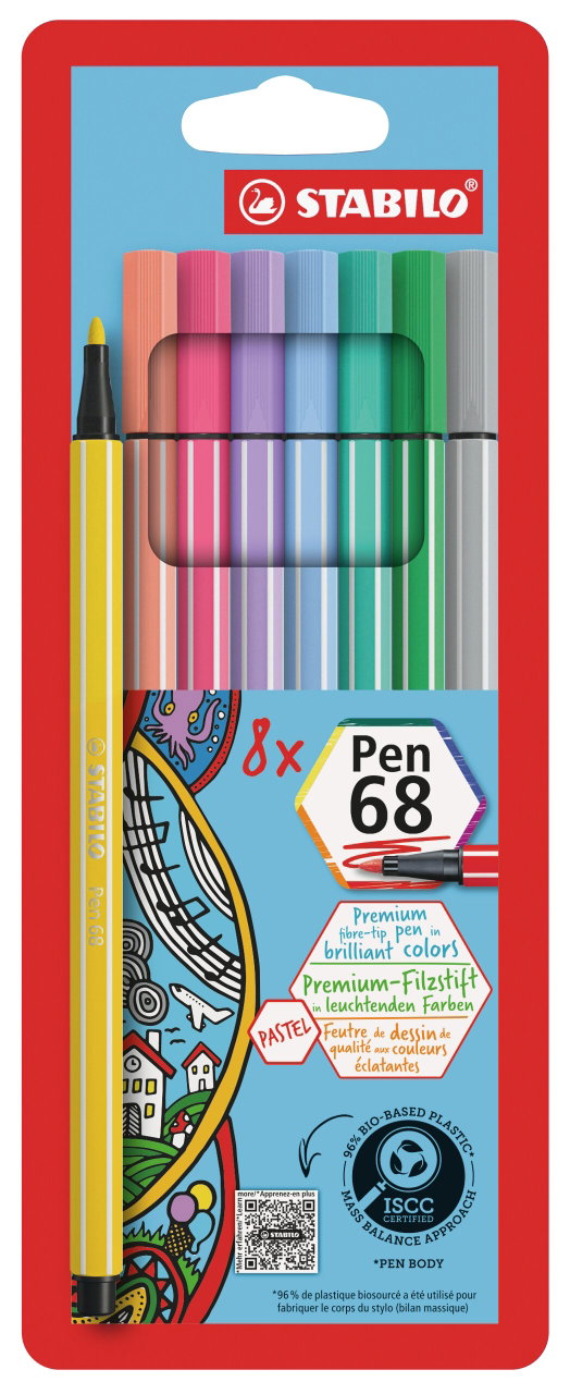 Fibrowa końcówka STABILO Pen 68